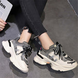 Women's Platform Sneakers 2020 Brand Fashion Breathable Men Chunky Trainers Casual Soft Ladies Footwear Plus Sizes Shoes