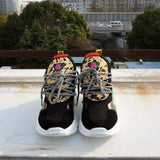 Women Chunky Street Sneakers Knit Thick Soled Increased Women's Sneaker 2020 Spring Breathable Woman Shoes Lady Footwear