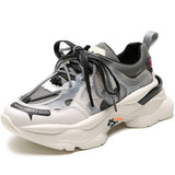 Women's Platform Sneakers 2020 Brand Fashion Breathable Men Chunky Trainers Casual Soft Ladies Footwear Plus Sizes Shoes